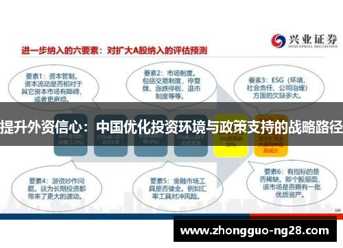 提升外资信心：中国优化投资环境与政策支持的战略路径
